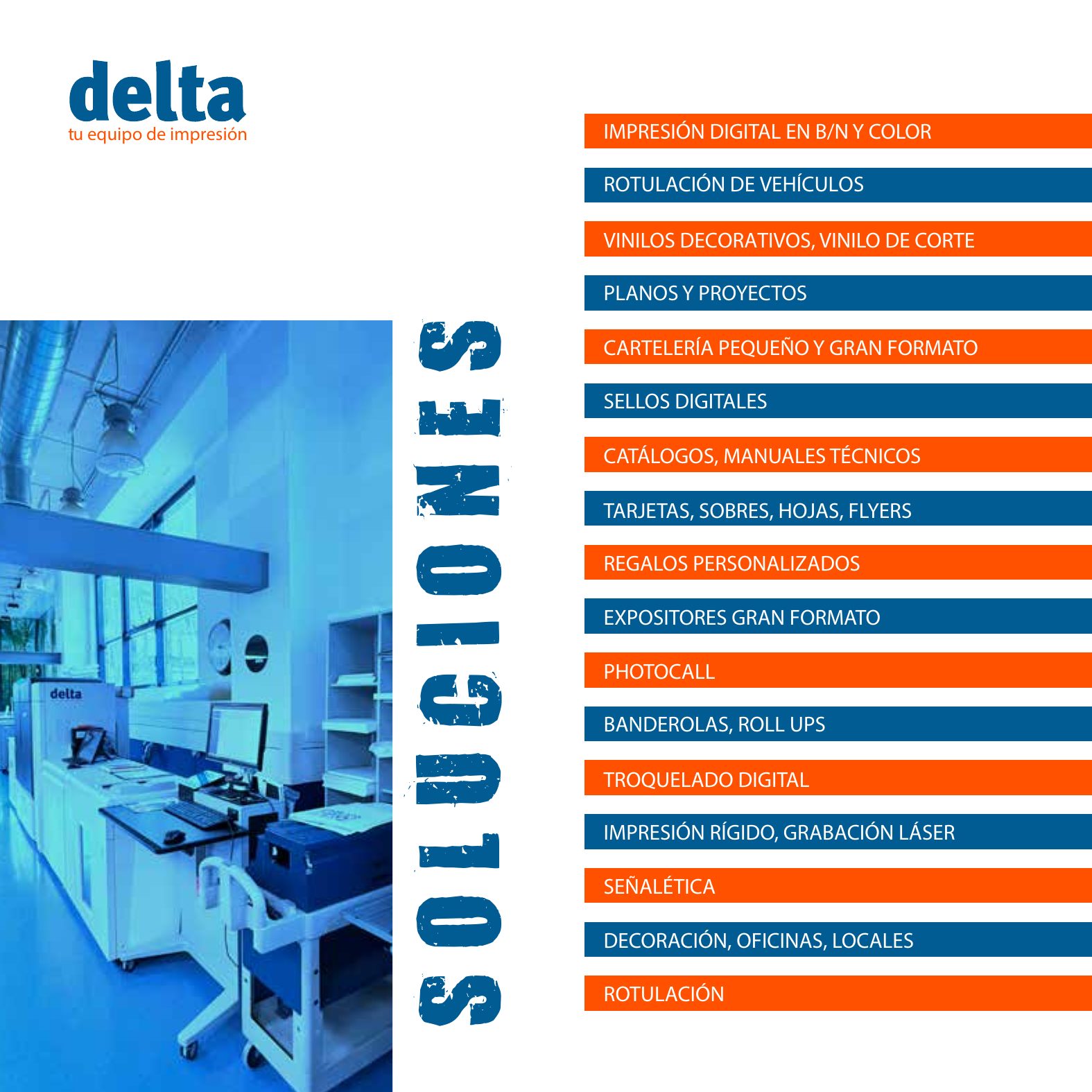 Catálogo Delta — listado completo de productos