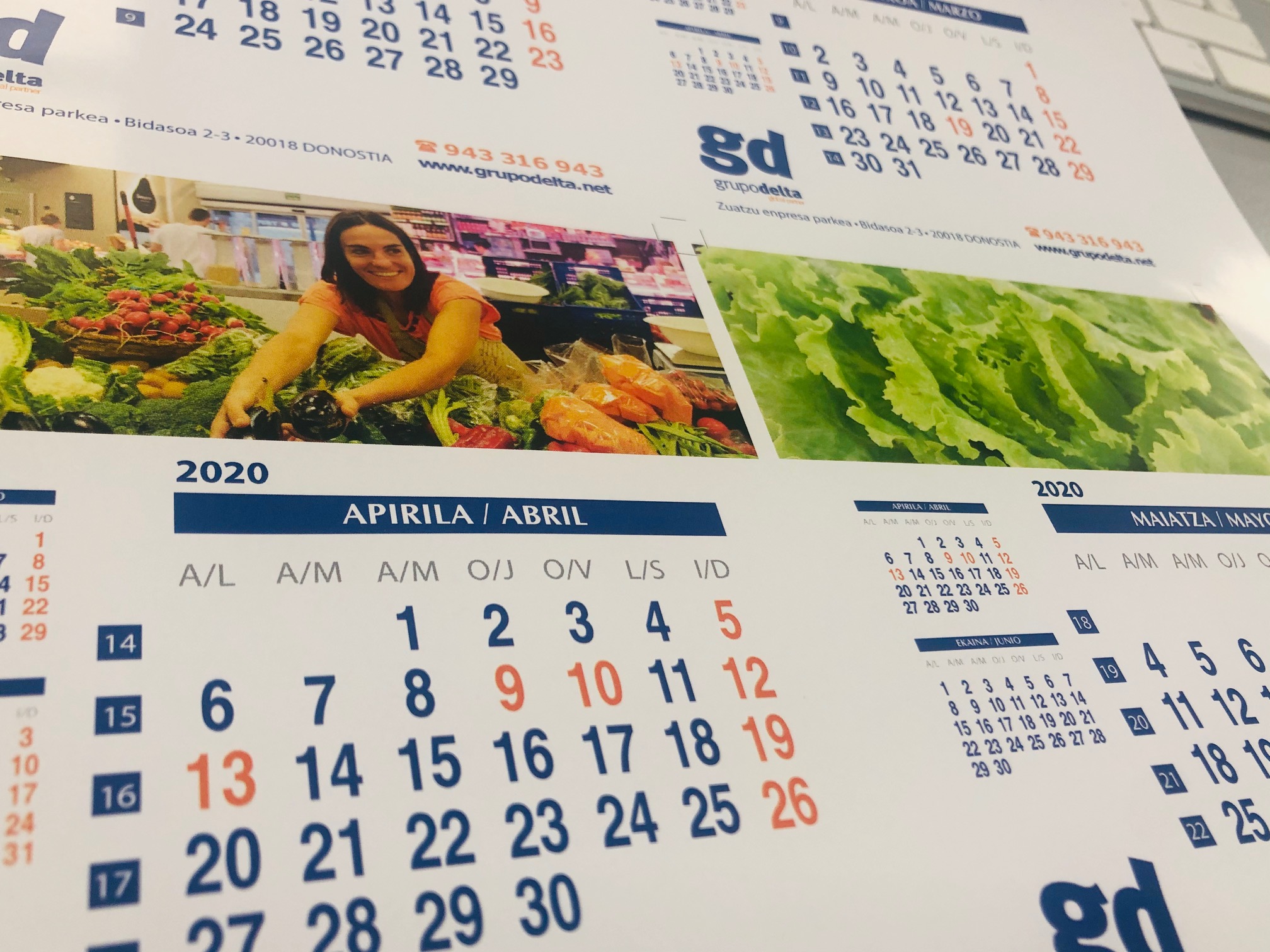 Calendario 2020 Grupo Delta
